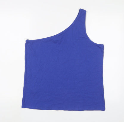 Womens UK Size 22 Marks and Spencer Blue Basic Tank