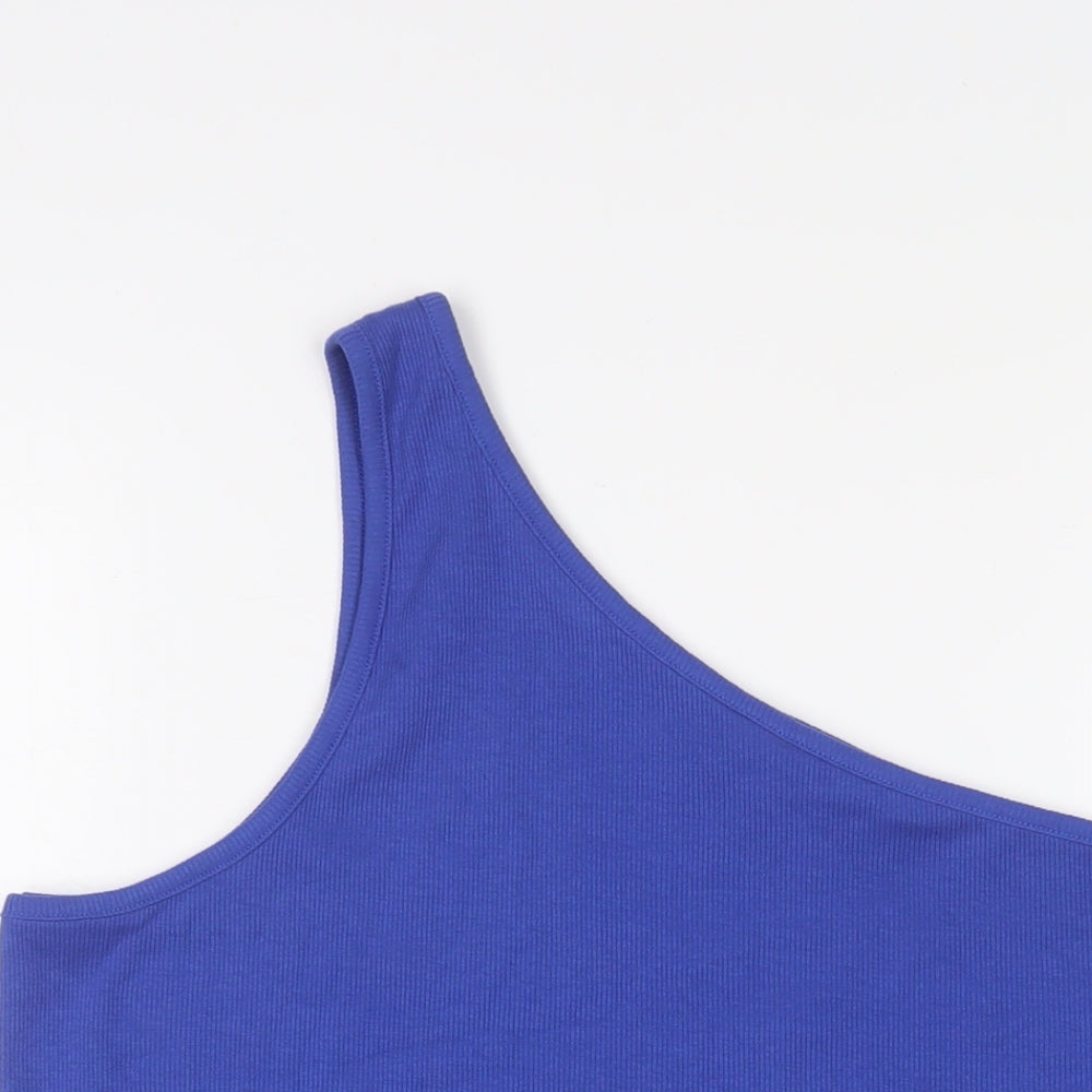 Womens UK Size 22 Marks and Spencer Blue Basic Tank