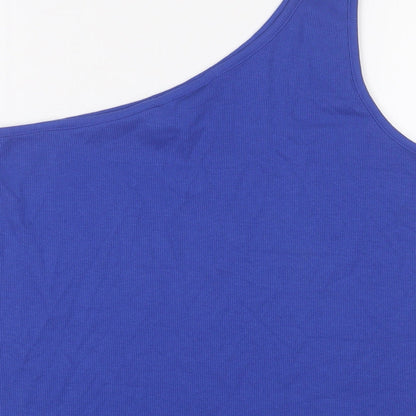 Womens UK Size 22 Marks and Spencer Blue Basic Tank