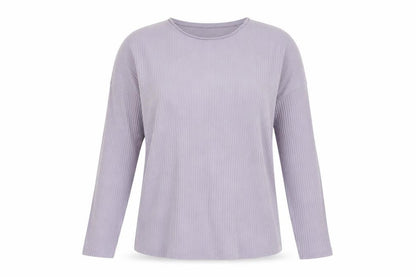 ASOS Womens Purple Polyester Basic T-Shirt Size 8 Crew Neck