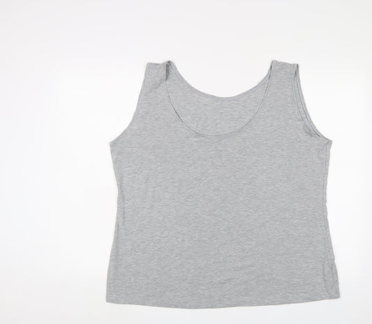 Womens UK Size 28 Marks and Spencer Grey Basic Tank