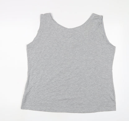 Womens UK Size 28 Marks and Spencer Grey Basic Tank