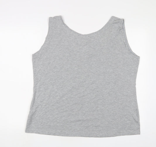 Womens UK Size 28 Marks and Spencer Grey Basic Tank