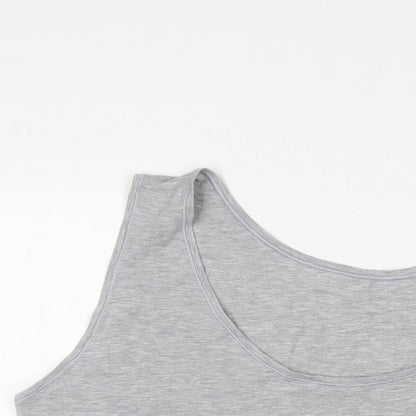 Womens UK Size 28 Marks and Spencer Grey Basic Tank