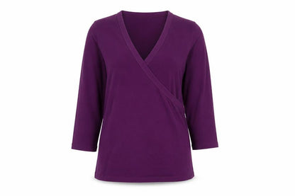 Womens UK Size L Zara Purple Basic T-Shirt