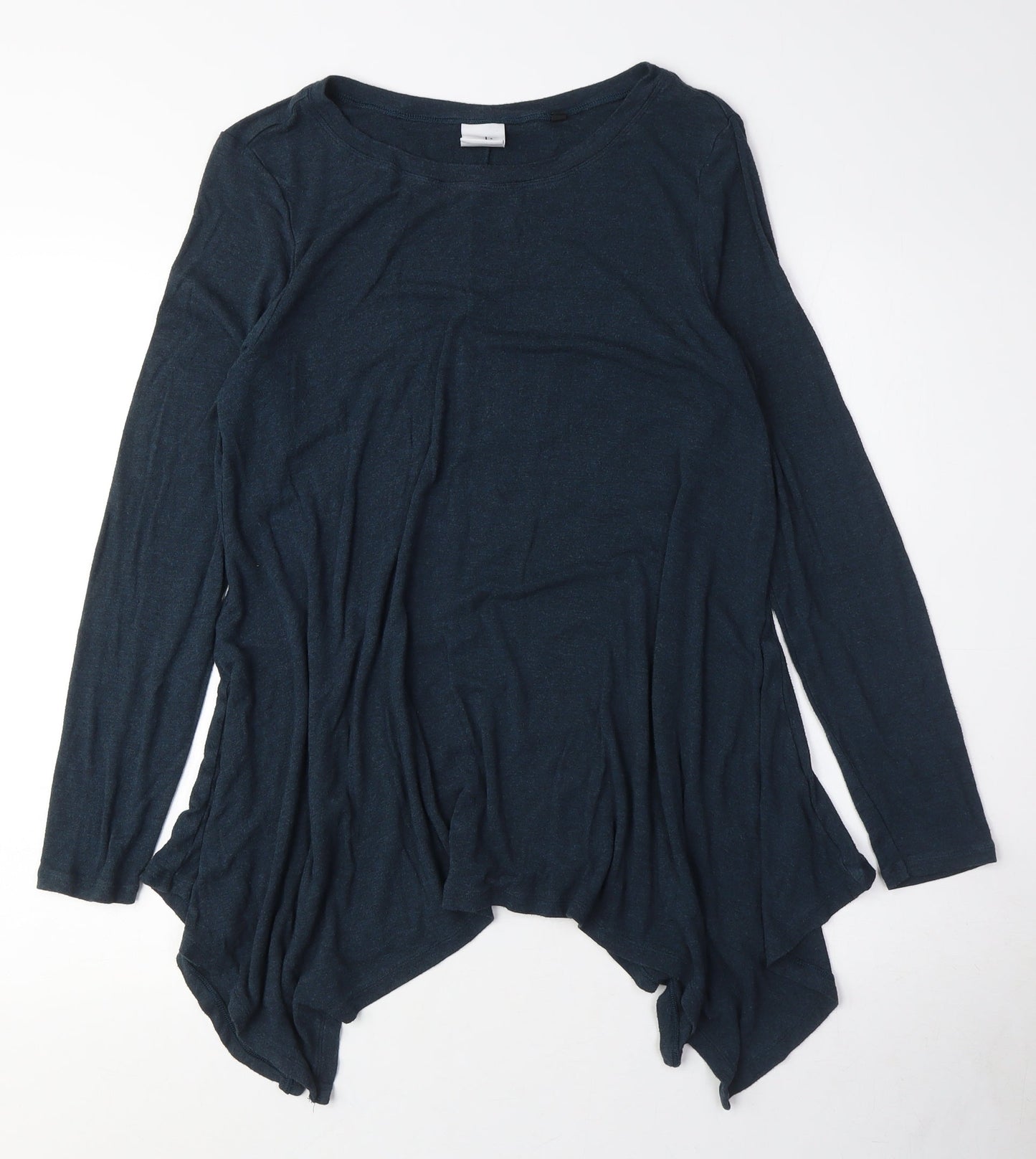 Womens UK Size S Unknown Blue Basic T-Shirt