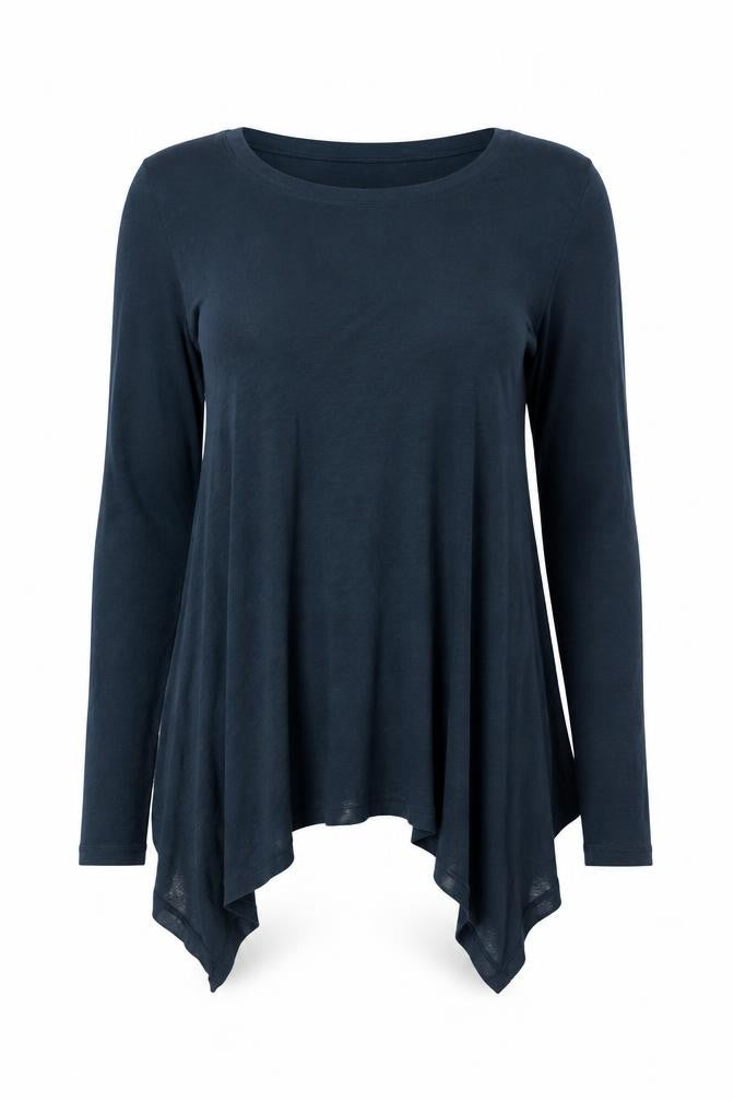 Womens UK Size S Unknown Blue Basic T-Shirt