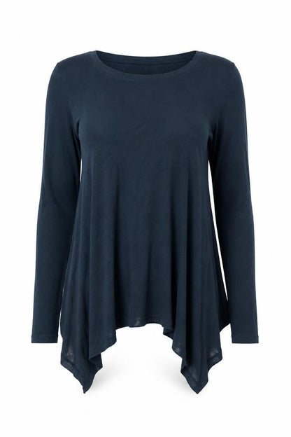 Womens UK Size S Unknown Blue Basic T-Shirt
