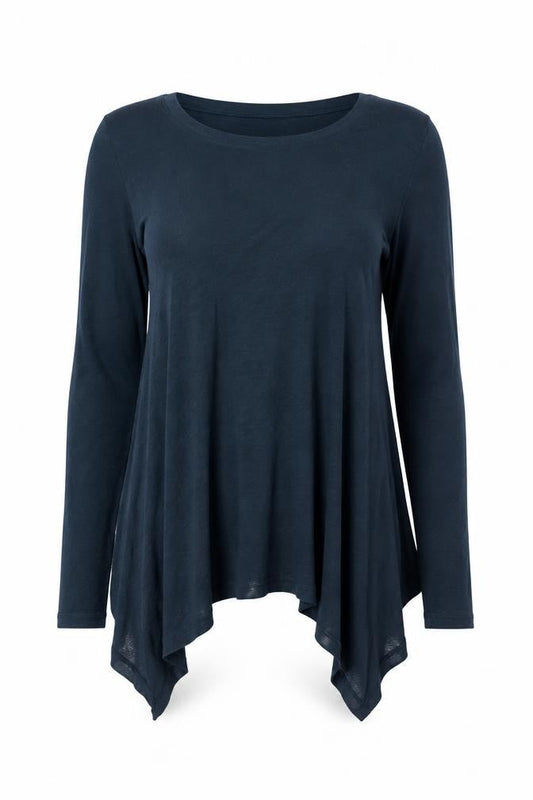 Womens UK Size S Unknown Blue Basic T-Shirt