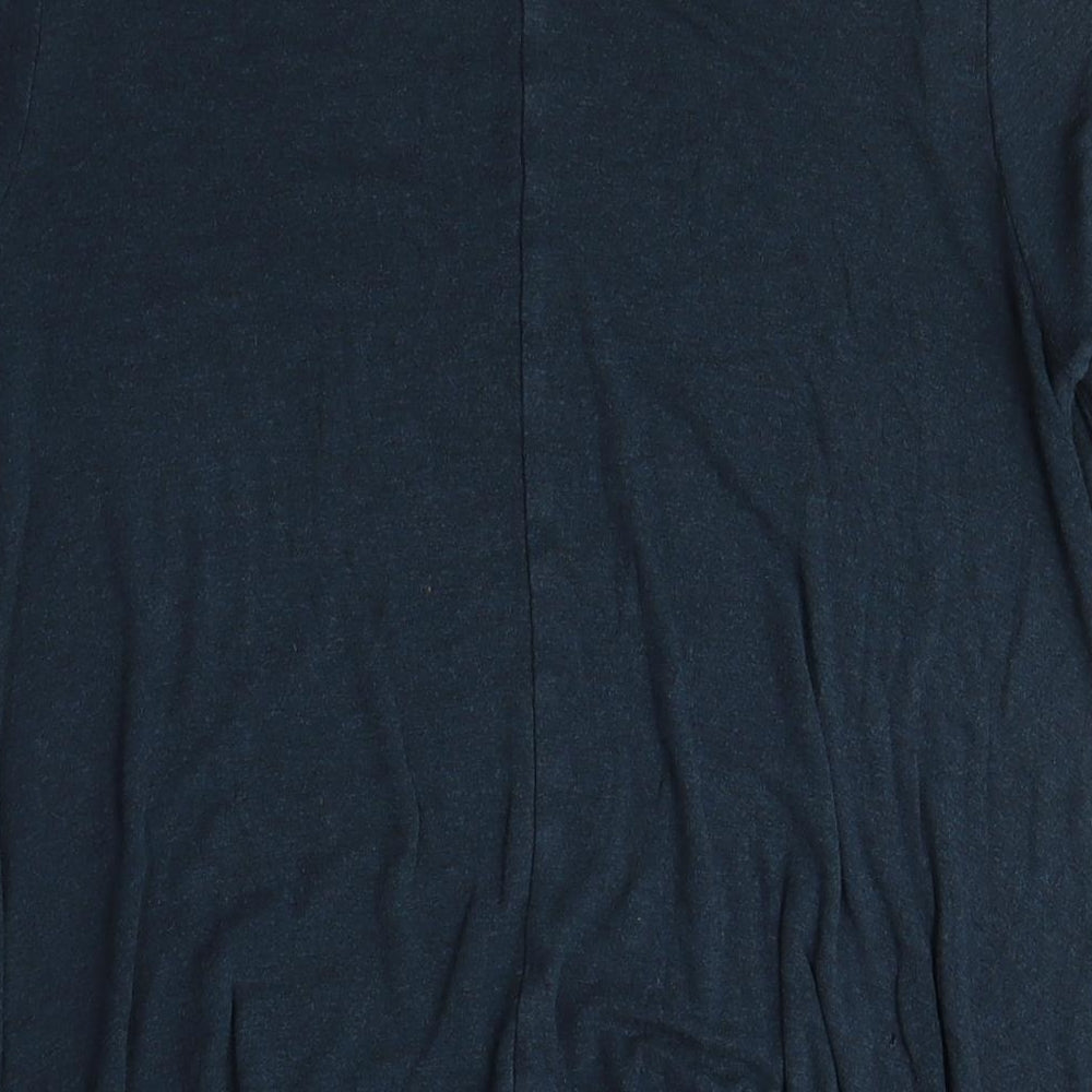 Womens UK Size S Unknown Blue Basic T-Shirt