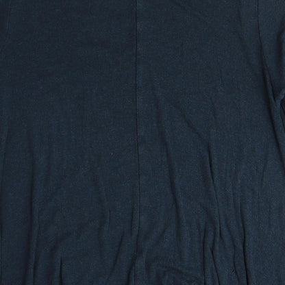 Womens UK Size S Unknown Blue Basic T-Shirt