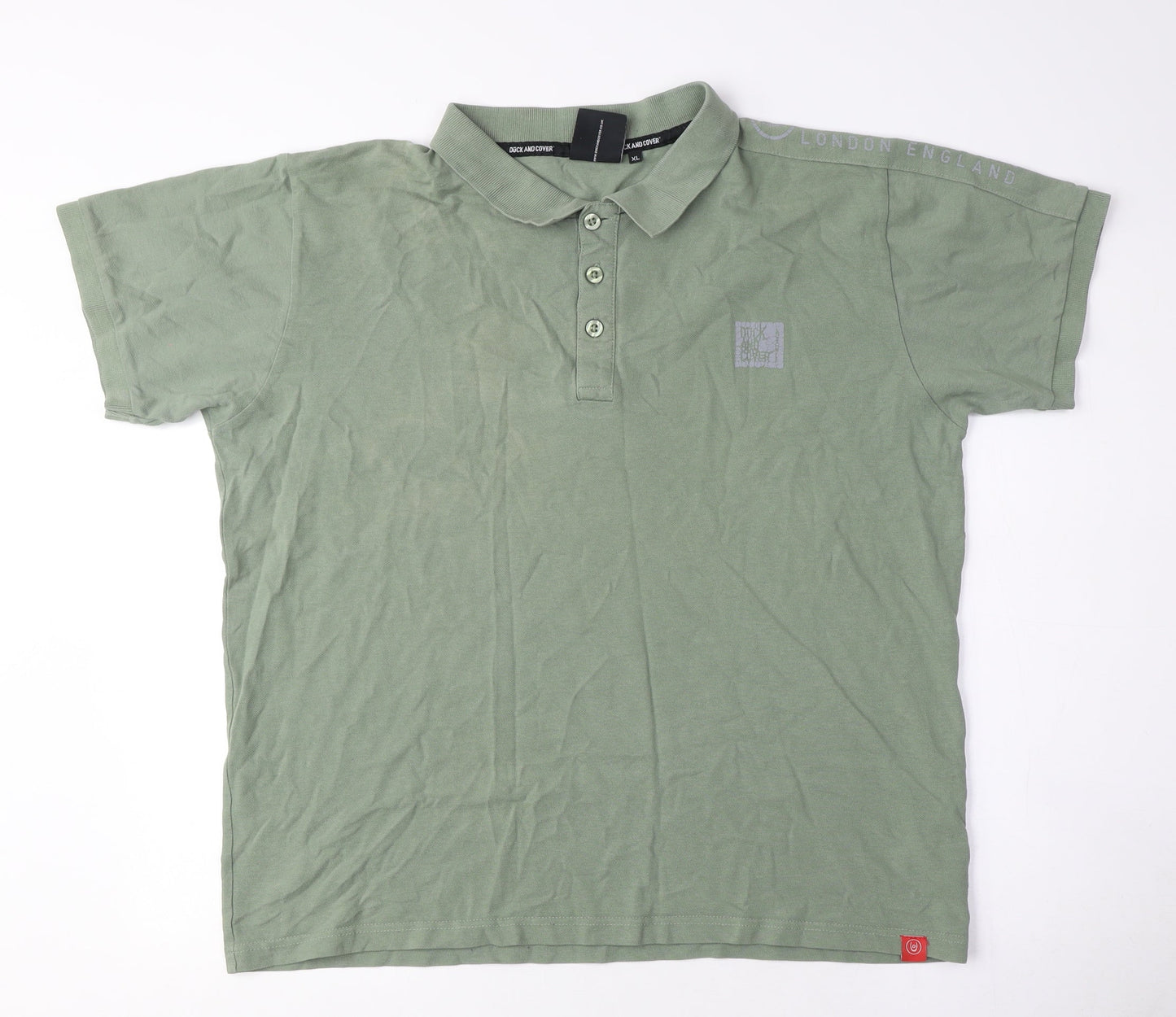 Mens UK Size XL Duck and Cover Green  T-Shirt
