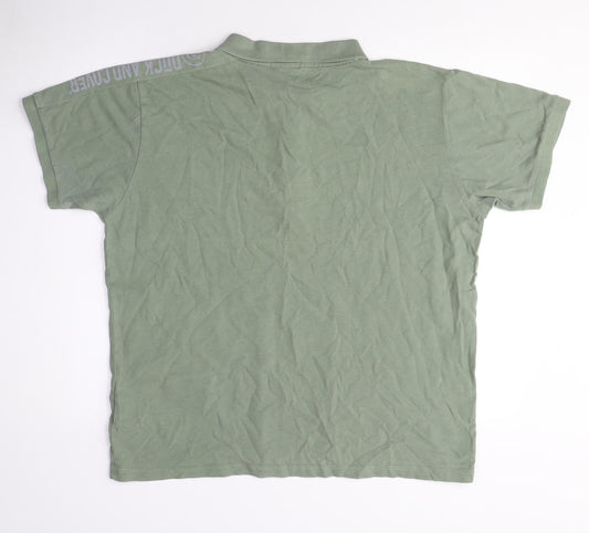 Mens UK Size XL Duck and Cover Green  T-Shirt