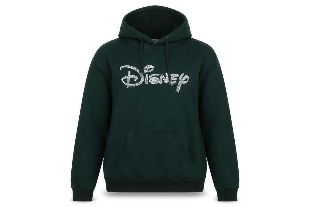 Womens UK Size S Disney Green Pullover Hoodie