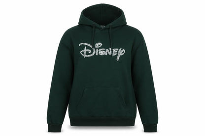 Womens UK Size S Disney Green Pullover Hoodie