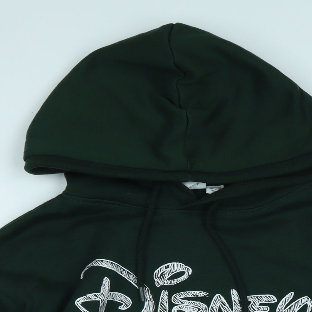 Womens UK Size S Disney Green Pullover Hoodie