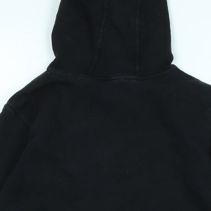 Reebok` Boys Black Polyester Pullover Hoodie Size 9-10 Years - Logo- Reebok