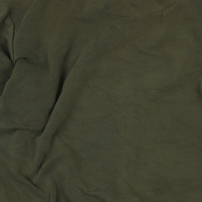 Brave Soul Womens Green Polyester Pullover Sweatshirt Size M - Logo