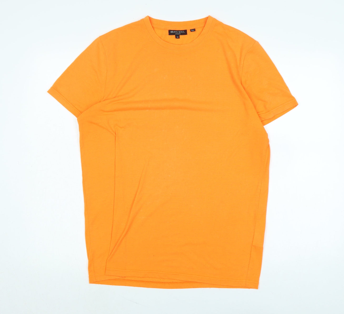 Mens UK Size M Brave Soul Orange  T-Shirt