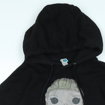 Vikings Womens Black Cotton Pullover Hoodie Size M - Logo - Lagertha