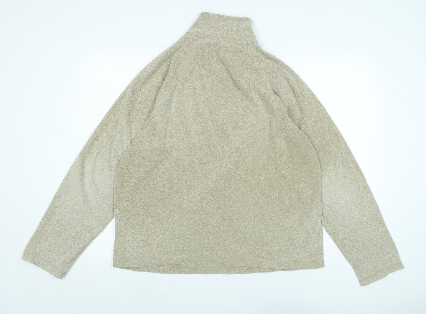 Mens UK Size M Lands' End Beige Pullover Sweatshirt