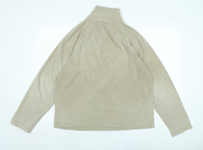 Mens UK Size M Lands' End Beige Pullover Sweatshirt