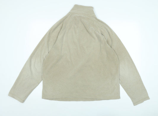 Mens UK Size M Lands' End Beige Pullover Sweatshirt