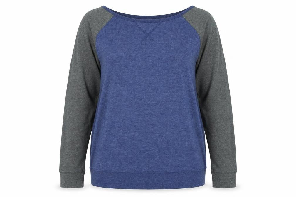 Womens UK Size 14 Pineapple Blue Jersey T-Shirt