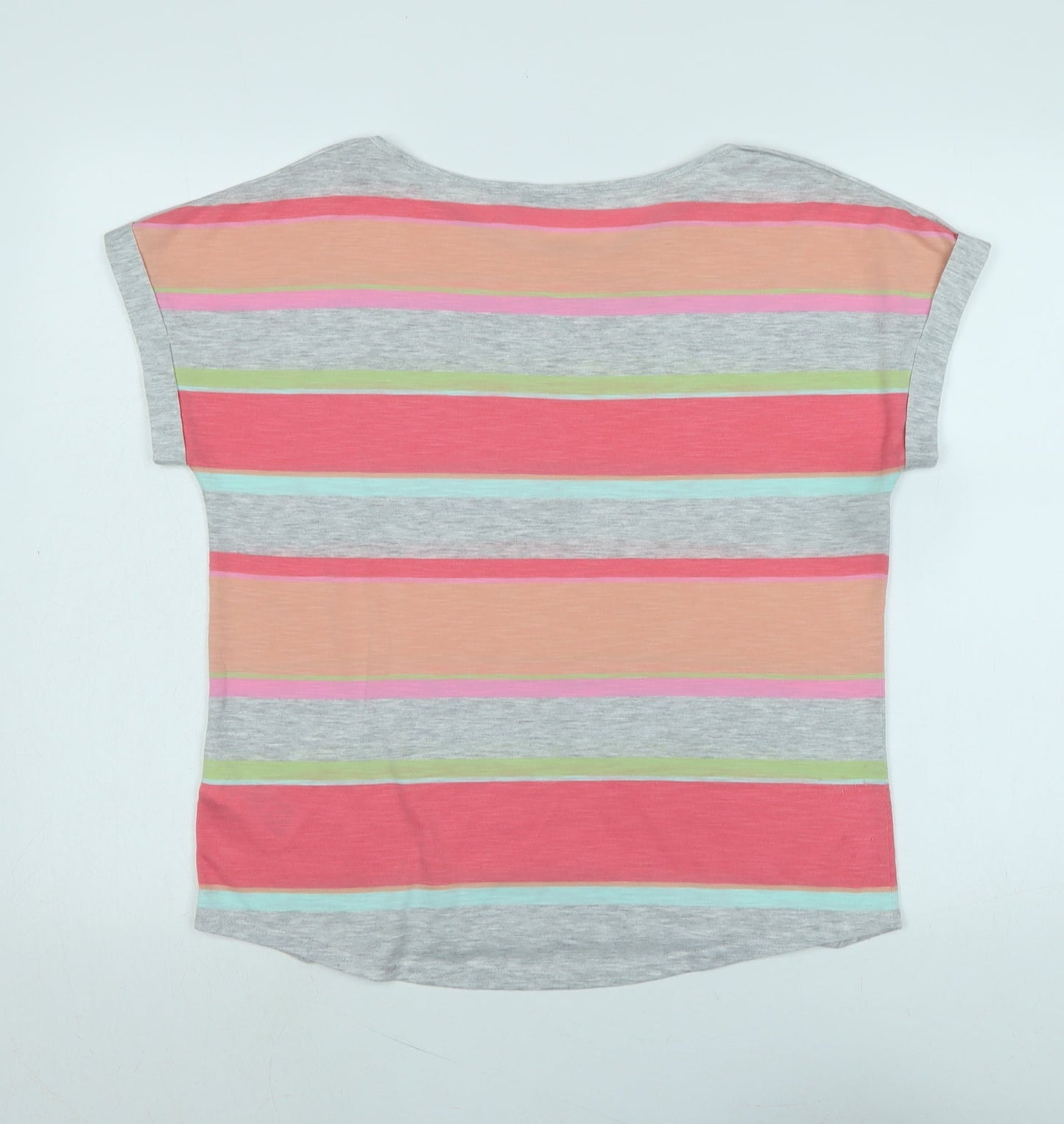 Womens UK Size M Oasis Multicoloured Basic T-Shirt