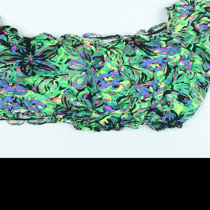 Womens UK Size S Motel Multicoloured Cropped T-Shirt