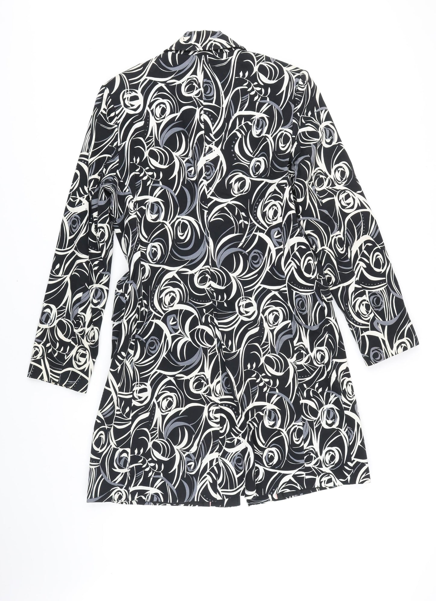 NEXT Womens Multicoloured Geometric Jacket Coat Size 12 Button