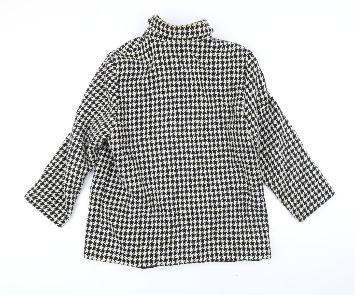 Marks & Spencer Womens Multicoloured Geometric Jacket Coat Size 16 Button