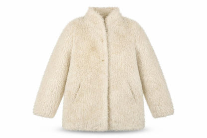 & Other Stories Womens Ivory Jacket Coat Size 8 Snap