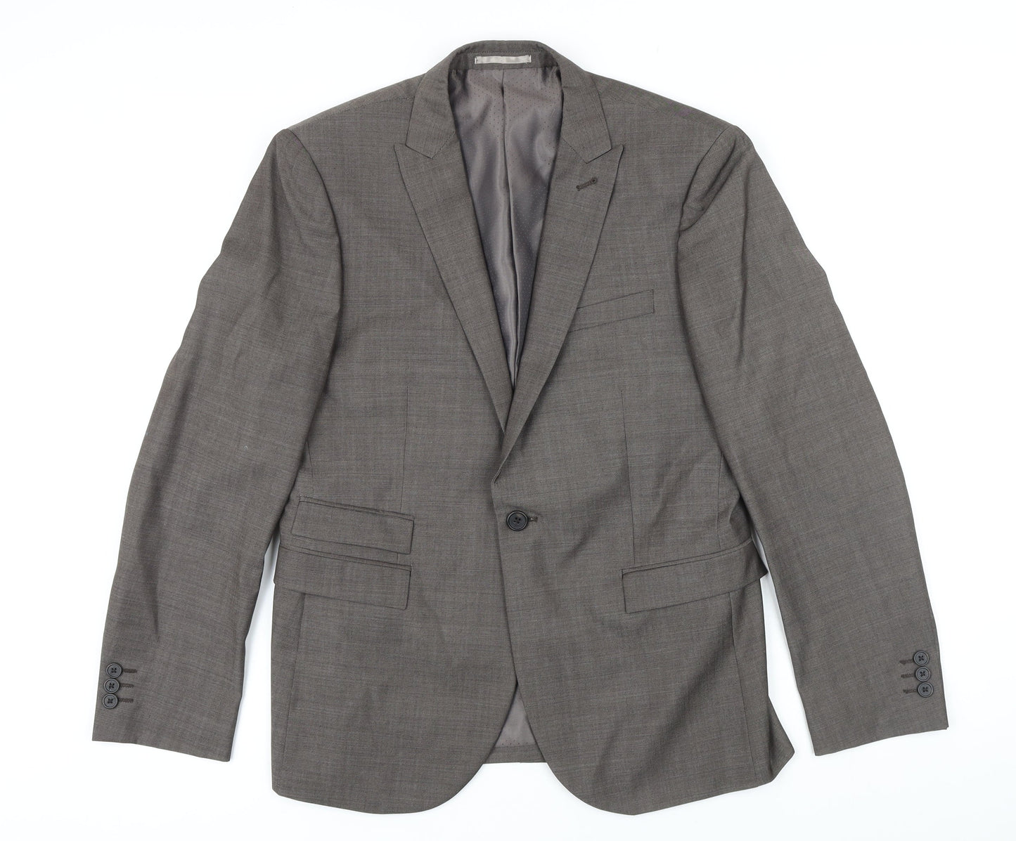 Mens UK Size 40 NEXT Regular Brown Suit Jacket