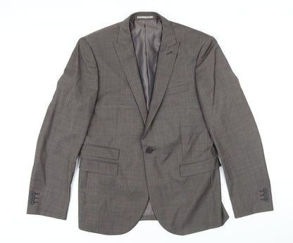 Mens UK Size 40 NEXT Regular Brown Suit Jacket