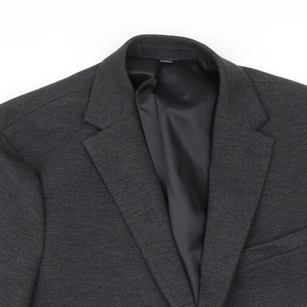 Mens UK Size 40 M&S Regular Grey Suit Jacket
