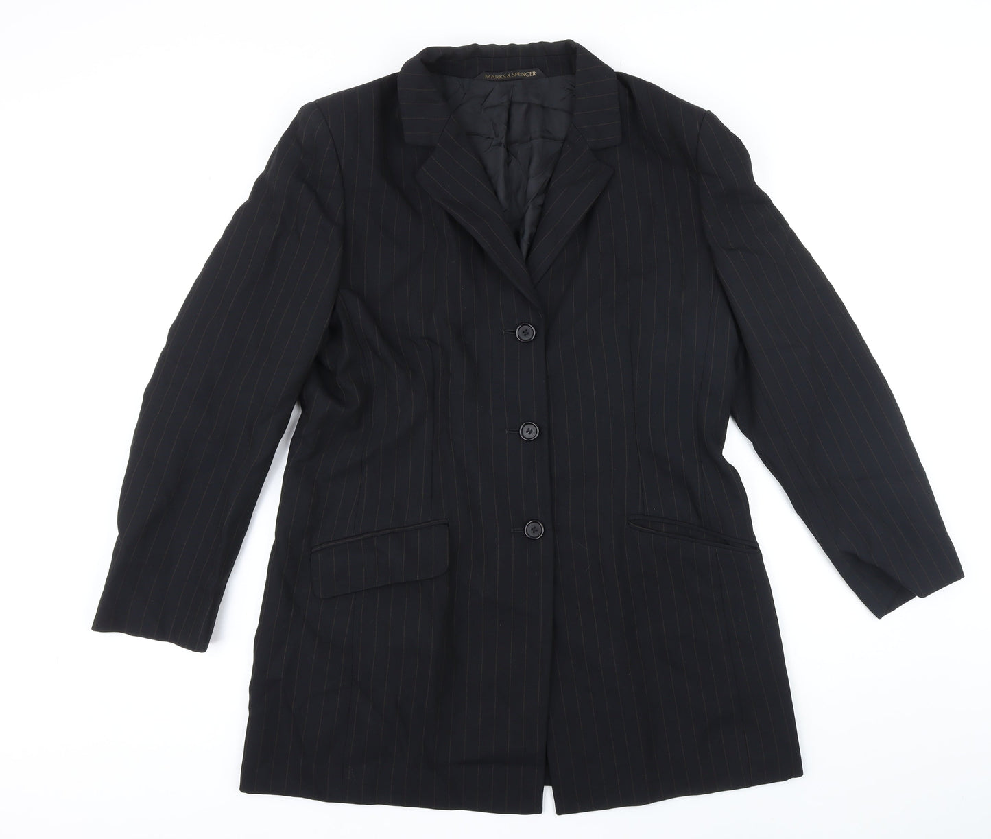 Womens UK Size 16 Marks and Spencer Black Jacket