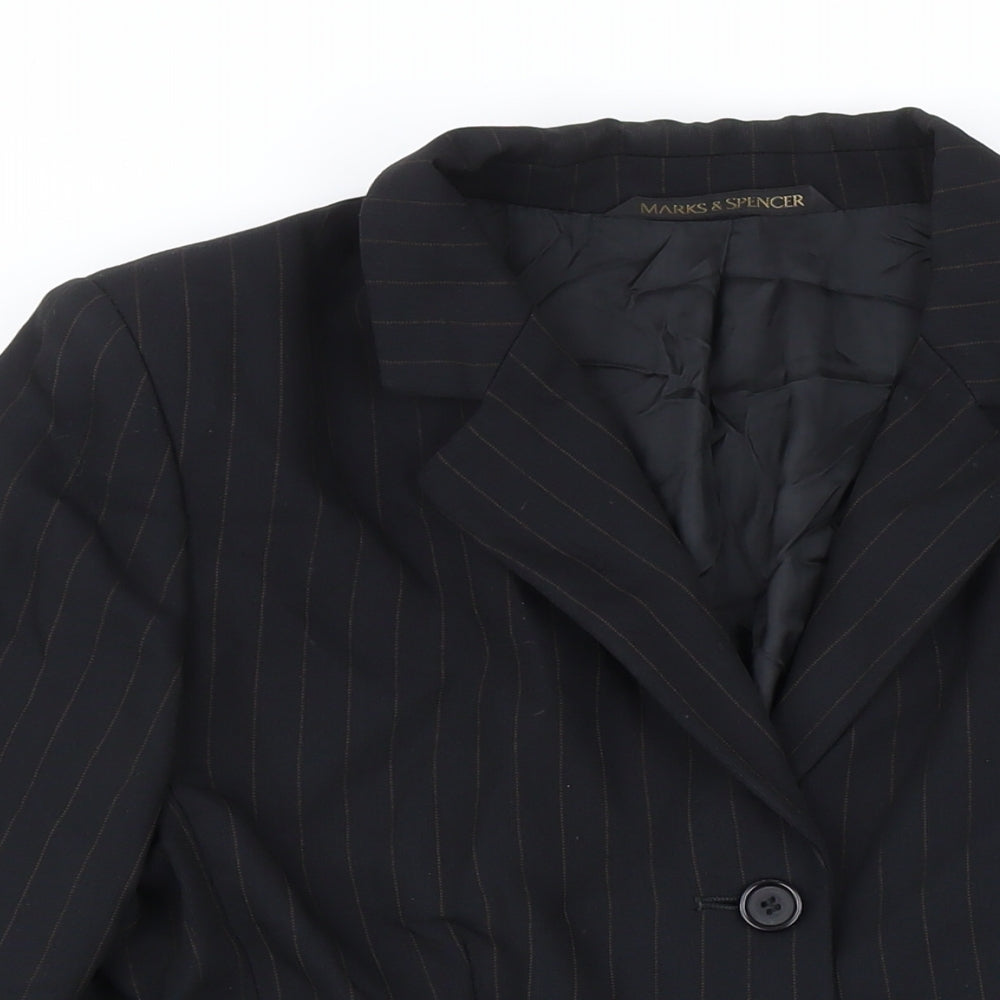 Womens UK Size 16 Marks and Spencer Black Jacket