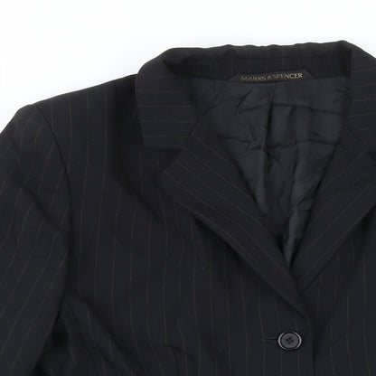 Womens UK Size 16 Marks and Spencer Black Jacket