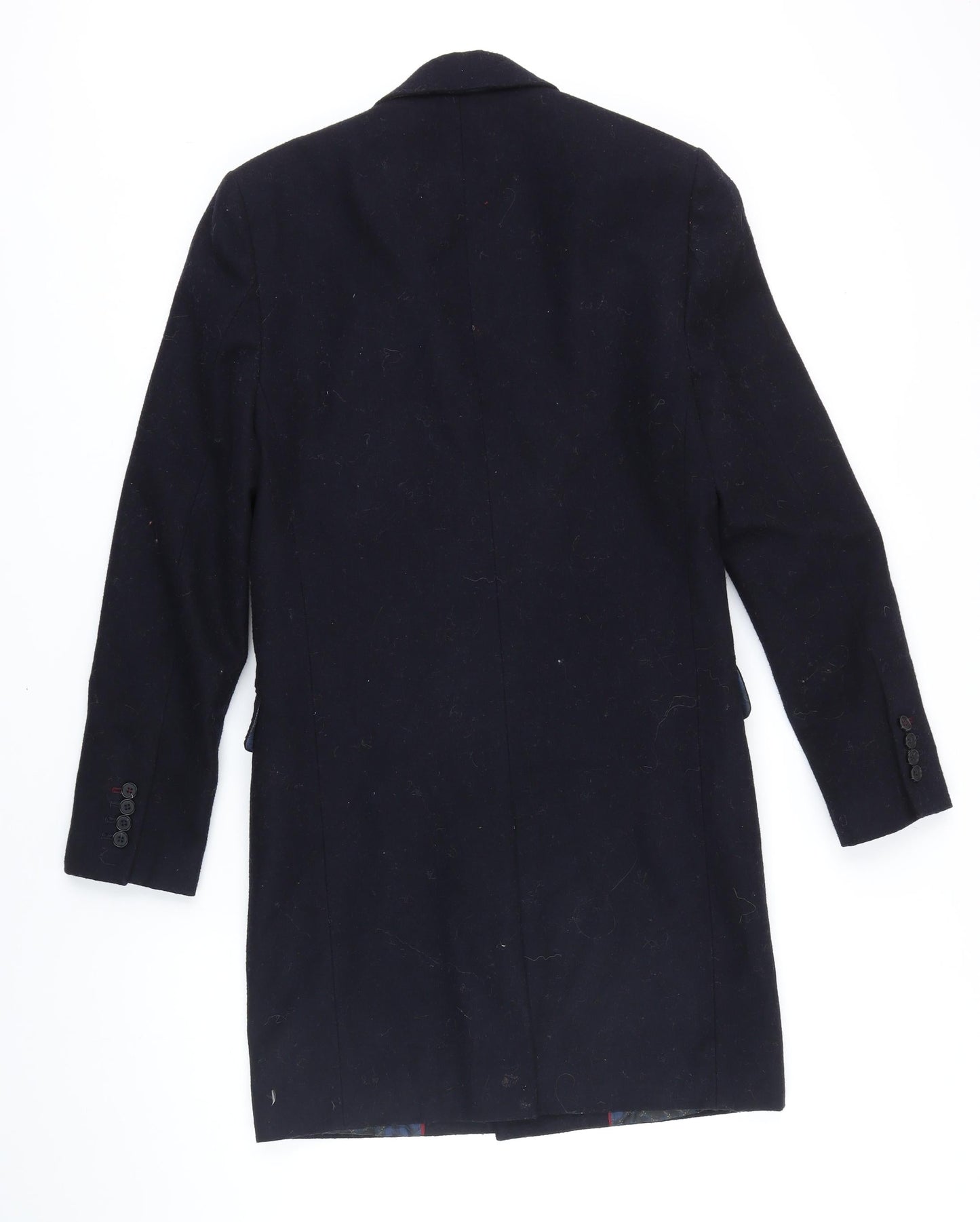 Mens UK Size XS Burton Blue Overcoat