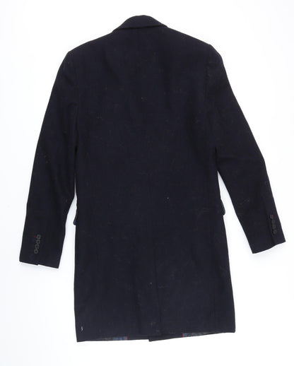 Mens UK Size XS Burton Blue Overcoat