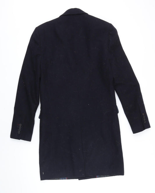 Mens UK Size XS Burton Blue Overcoat