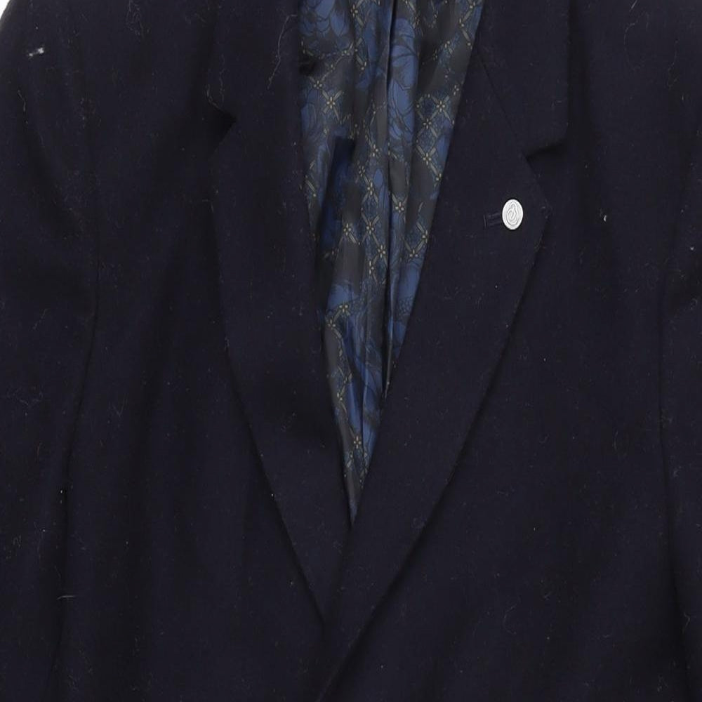 Mens UK Size XS Burton Blue Overcoat