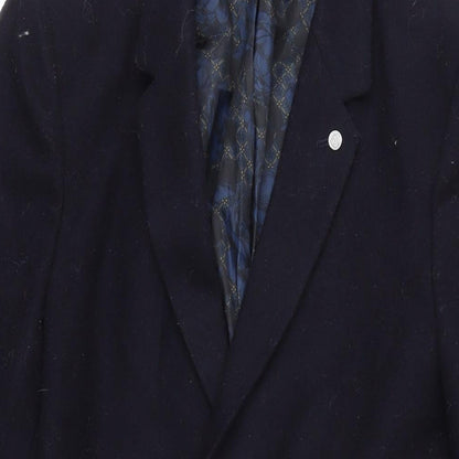 Mens UK Size XS Burton Blue Overcoat