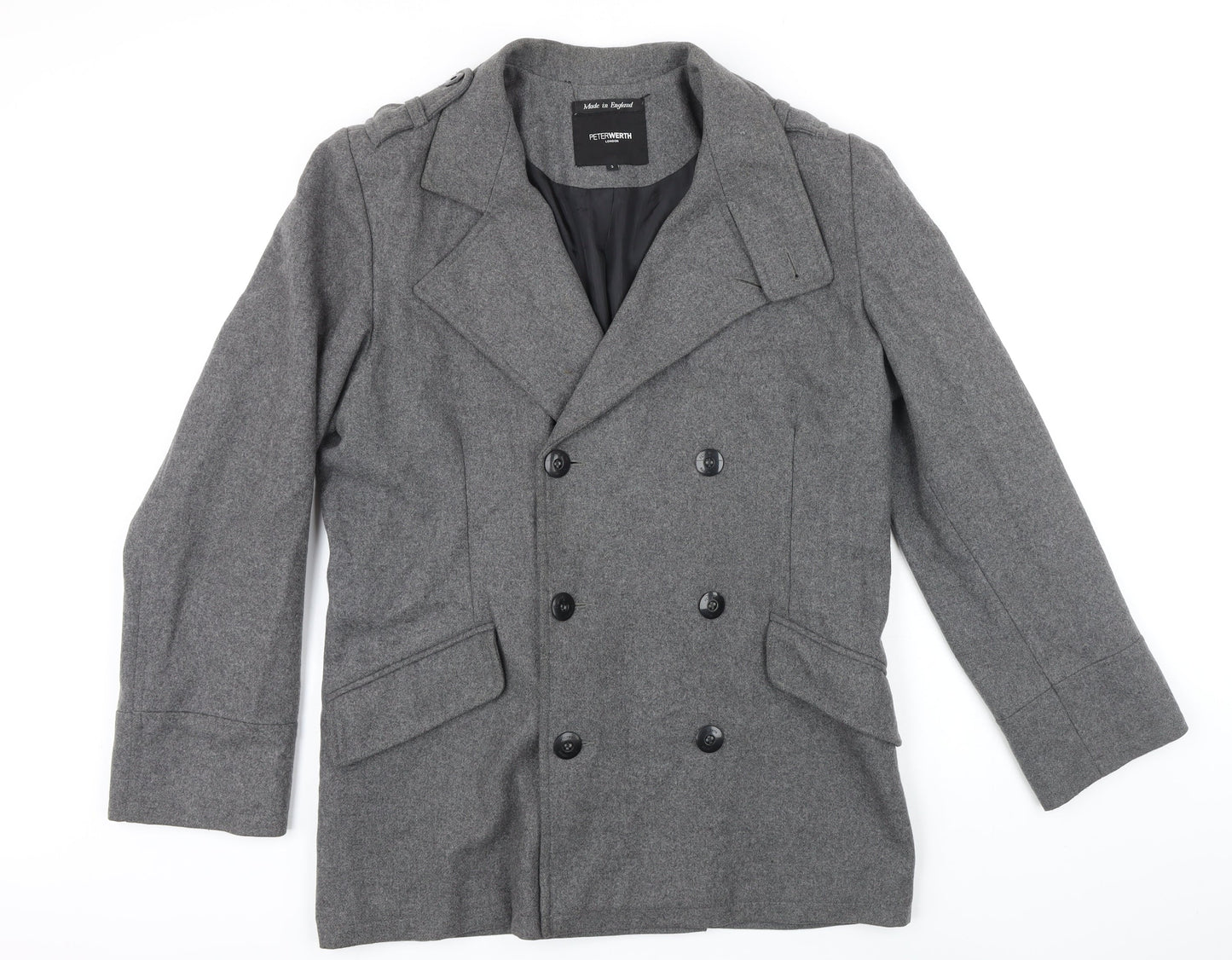 Mens UK Size M Peter Worth Grey Jacket