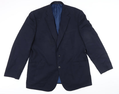 Mens UK Size 46 Marks and Spencer Big & Tall Blue Suit Jacket