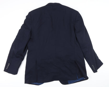 Mens UK Size 46 Marks and Spencer Big & Tall Blue Suit Jacket