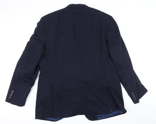 Mens UK Size 46 Marks and Spencer Big & Tall Blue Suit Jacket