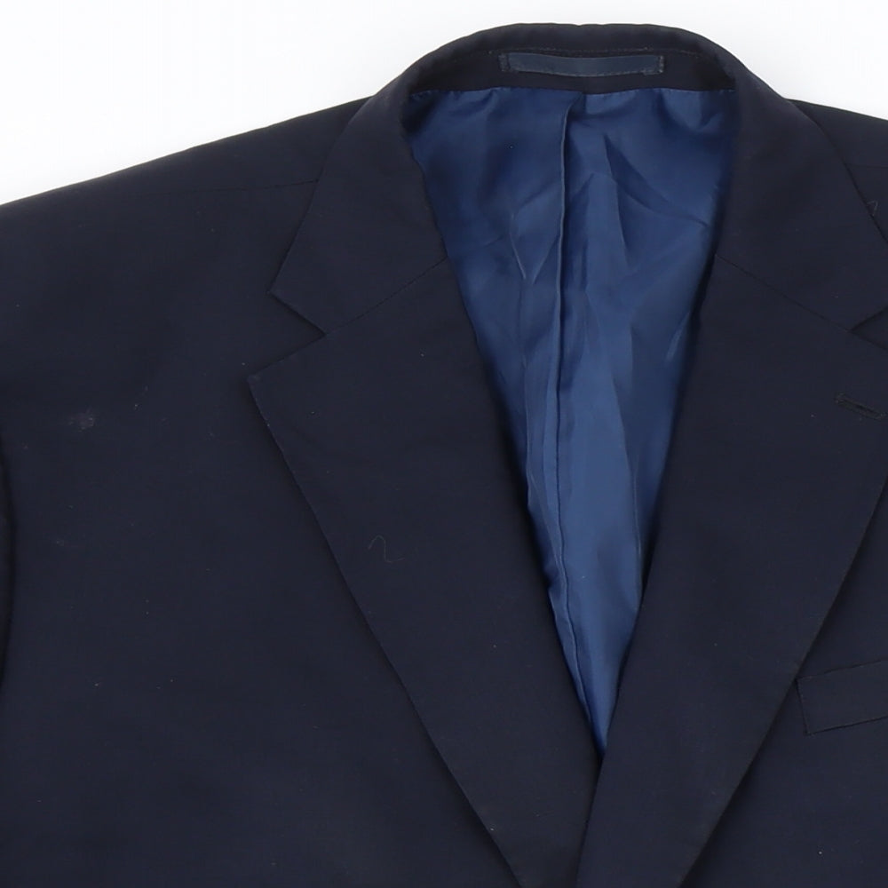 Mens UK Size 46 Marks and Spencer Big & Tall Blue Suit Jacket
