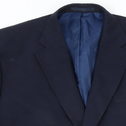 Mens UK Size 46 Marks and Spencer Big & Tall Blue Suit Jacket